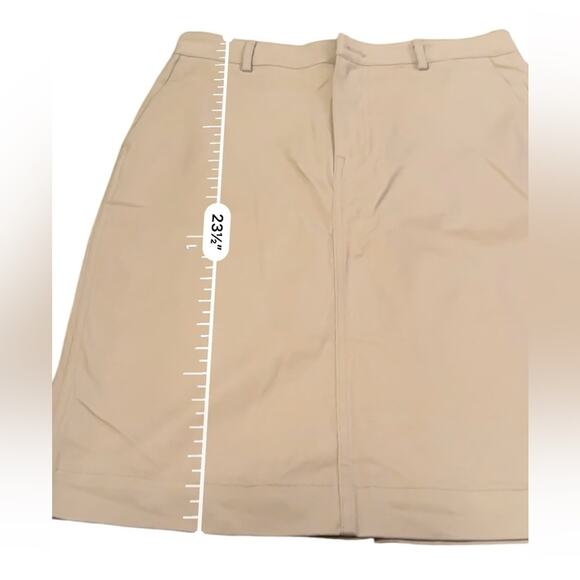 J. Crew Factory Chino Khaki Tan Pencil Skirt Sz 10 NEW - Picture 10 of 10